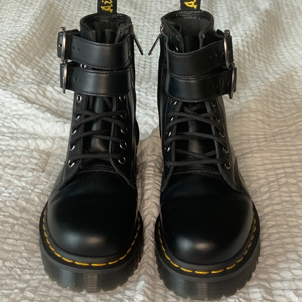Doc Marten Buckle Boots - smooth leather
